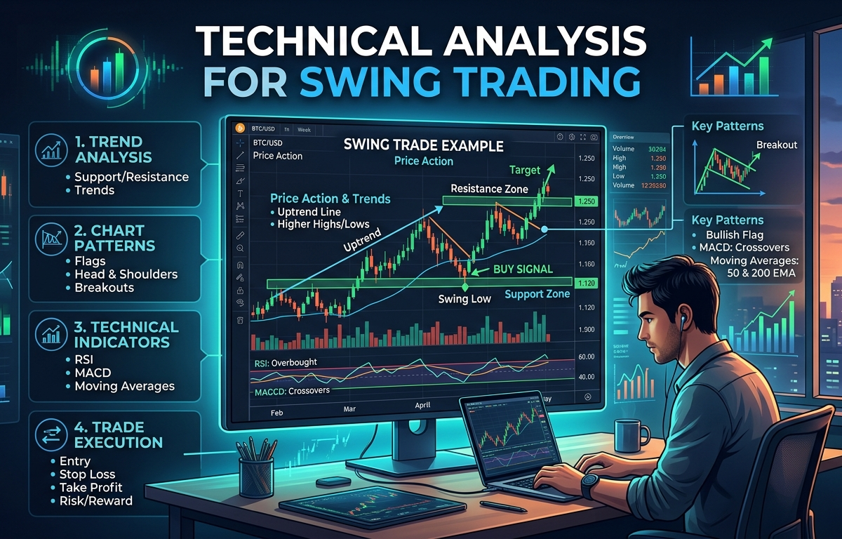  Technical Analysis for Swing Trading: Complete Guide for Beginners