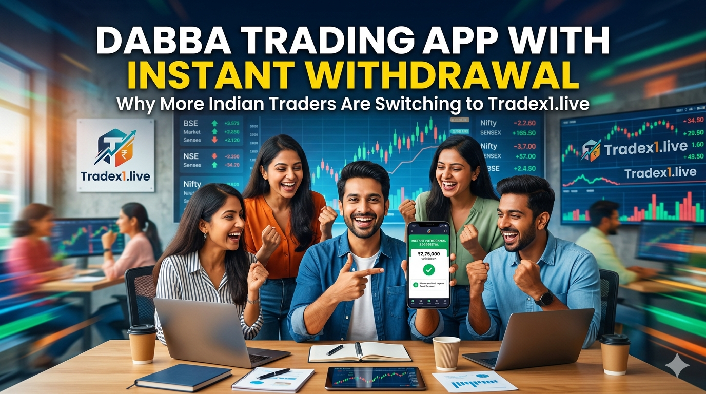 Dabba Trading App With Instant Withdrawal – Why More Indian Traders Are Switching to Tradex1.live